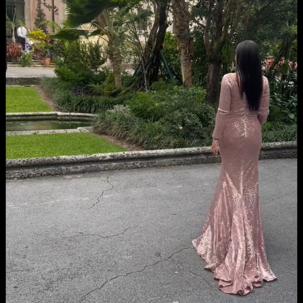 ALAMOUR ROSEGOLD GOWN - Picture 4 of 4